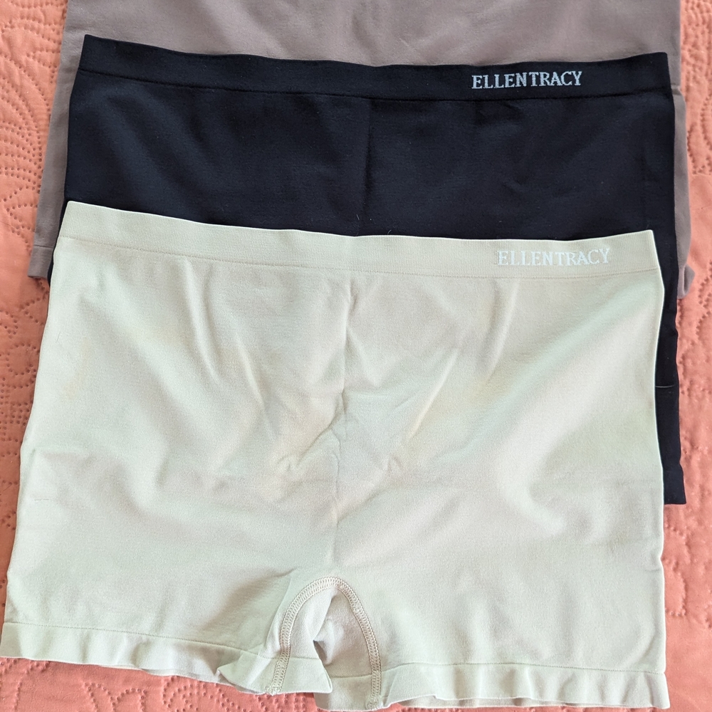 Ellen Tracy Women's Panties - 3 panties - Black, Brown, Cream